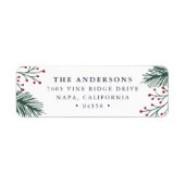 Holly und Pine | Ferien-Rücksendeadresse (Vorne)