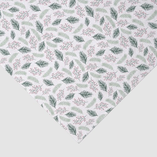 Holly und Pine | GEMUSTERT Seidenpapier (Ausschnitt)