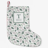 Holly und Pine | MIT MONOGRAMM Kleiner Weihnachtsstrumpf (Vorderseite)