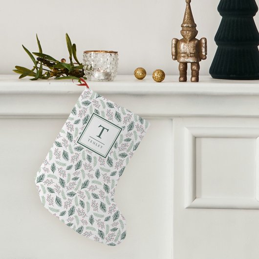Holly und Pine | MIT MONOGRAMM Kleiner Weihnachtsstrumpf