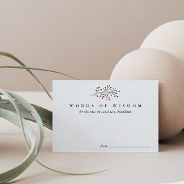 Holly und Pine Words of Wisdom für die Neugeborene Ankündigung
