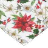 Holly und Poinsettia Tischdecke (Schrägansicht)