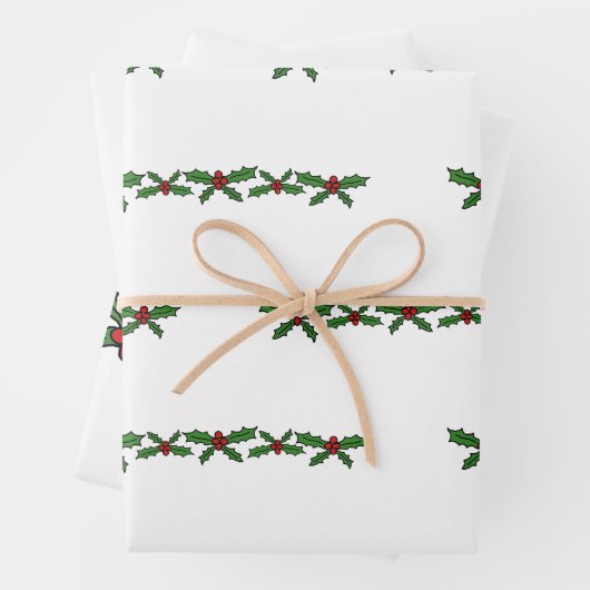 Holly Urlaub Geschenkpapier Set (Beispiel)