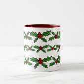 Holly Urlaub Zweifarbige Tasse (Mittel)