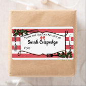 Holly Utensilien Weihnachtsgeschenk-Aufkleber (Insitu)