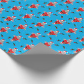 Holly Verlasse Berry Animal Manatee Santa Christma Geschenkpapier (Ecke)