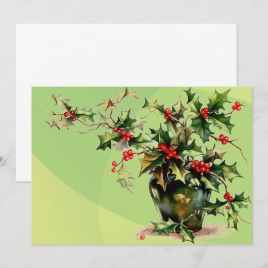 Holly Verlasse Einladung (Vorne/Hinten)