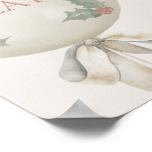 Holly Vintage Balloon Birthday Sweet Treats Poster (Ecke)