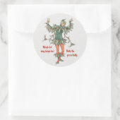 Holly Walter Crane Blume aus Shakespeare CC0987 Runder Aufkleber (Tasche)