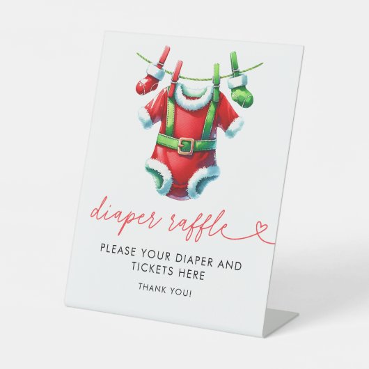 Holly Weihnachts-Weihnachtsduschduschmaschine Wind Sockelschild (Vorderseite)