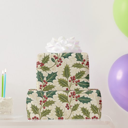 Holly Whimsy Geschenkpapier (Partygeschenke)