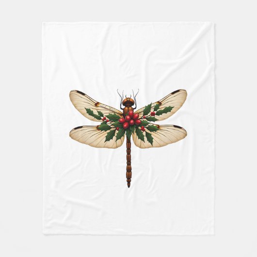 Holly Winged Dragonfly Fleecedecke (Vorderseite)