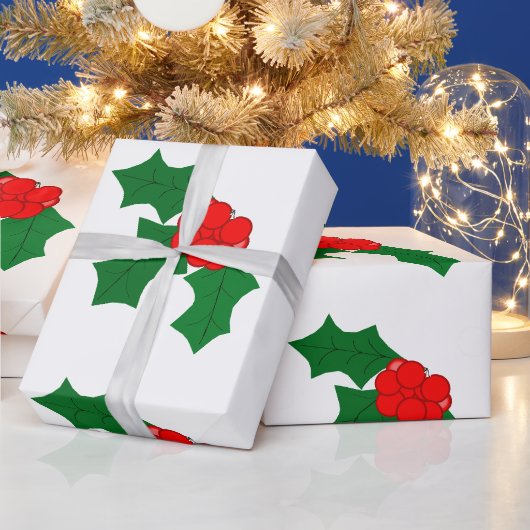 Holly Wrapping Paper Geschenkpapier (Feiertage)