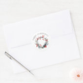 Holly Wreath Christmas Sticker (Umschlag)