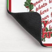 Holly-Wreath-Circle-Foto Mousepad (Ecke)