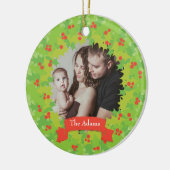 Holly Wreath Frame Foto Keramikornament (Links)
