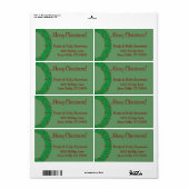 Holly Wreath Geschenketiketten (Vorne)