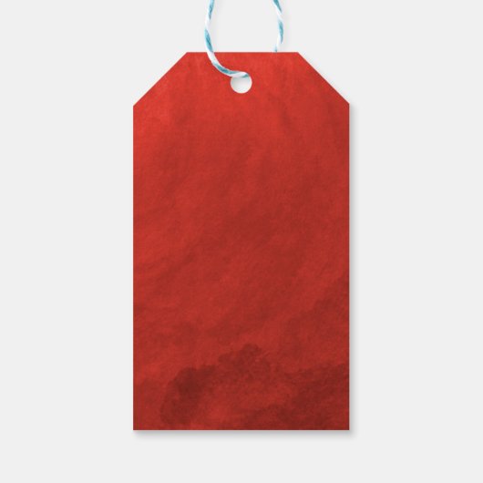 Holly Wreath Kraft Frohe Weihnachten Geschenkanhänger (Rückseite)