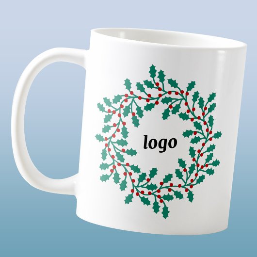 Holly-Wreath-Logo-Business-Urlaub Kaffeetasse