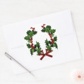 Holly Wreath Sticker (Umschlag)