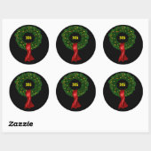 Holly Wreath Stickers (Blatt)