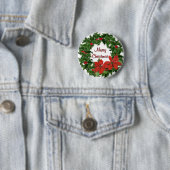 Holly Wreath Traditionen Button (Beispiel)