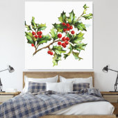 HollyBerries20150801 Leinwanddruck (Insitu (Schlafzimmer))