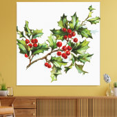 HollyBerries20150801 Leinwanddruck (Insitu (Wohnzimmer))