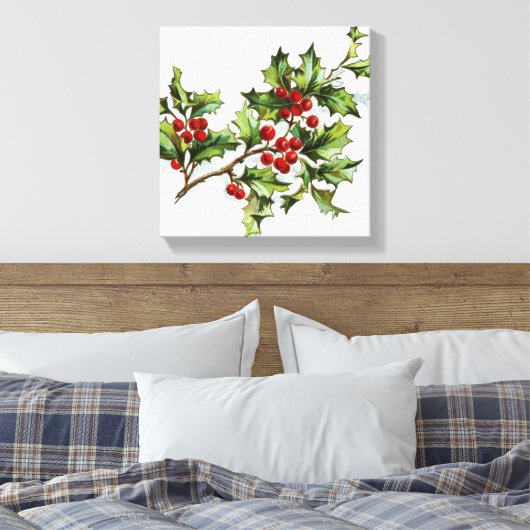 HollyBerries20150801 Leinwanddruck (Insitu (Schlafzimmer))