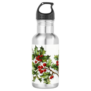 HollyBerries20150802 Edelstahlflasche