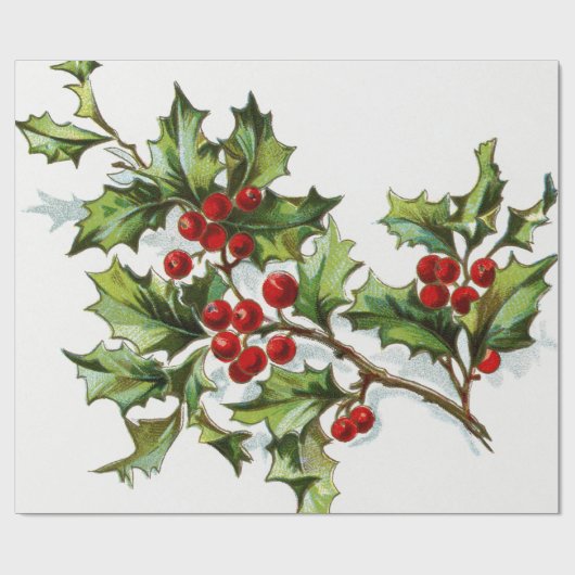HollyBerries20150802 Geschenkpapier (Flach)