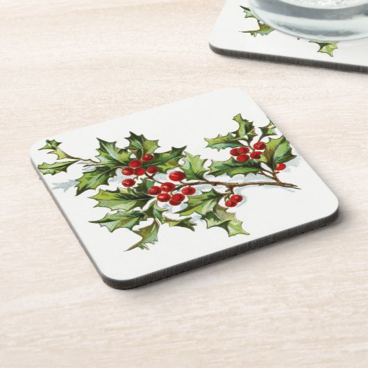 HollyBerries20150802 Getränkeuntersetzer (Linke Seite)