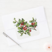 HollyBerries20150802 Quadratischer Aufkleber (Umschlag)