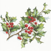 HollyBerries 001 Aufkleber (Vorderseite)