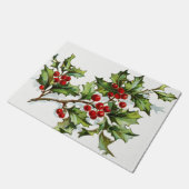 HollyBerries 001 Fußmatte (Schrägansicht)