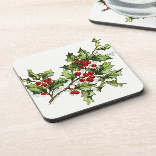 HollyBerries 001 Getränkeuntersetzer (Linke Seite)