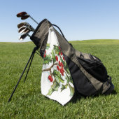 HollyBerries 001 Golfhandtuch (Gras)