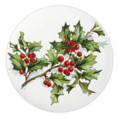 HollyBerries 001 Keramikknauf (Vorderseite)