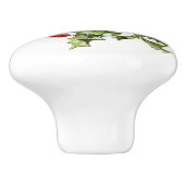 HollyBerries 001 Keramikknauf (Seitenansicht)