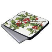 HollyBerries 001 Laptopschutzhülle (Vorne Knopf)