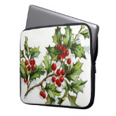 HollyBerries 001 Laptopschutzhülle (Vorderseite Links)