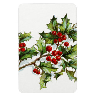 HollyBerries 001 Magnet