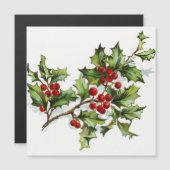 HollyBerries 001 Magnetkarte (Vorne/Hinten)