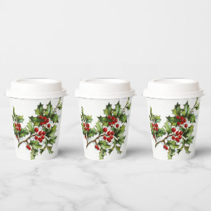 HollyBerries 001 Pappbecher