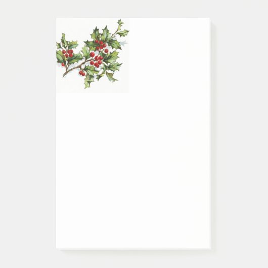 HollyBerries_001 Post-it Klebezettel (Vorderseite)
