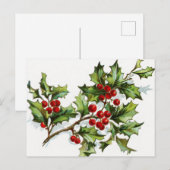 HollyBerries_001 Postkarte (Vorne/Hinten)