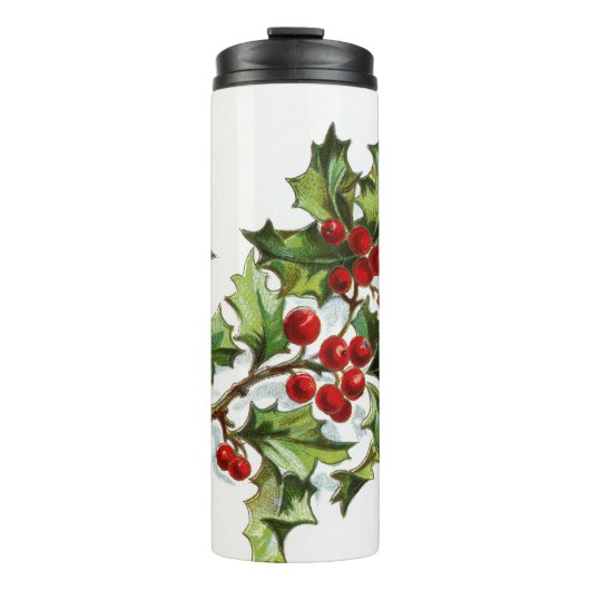 HollyBerries_001 Thermosbecher (Vorderseite)