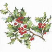 HollyBerries 002 Aufkleber (Vorderseite)