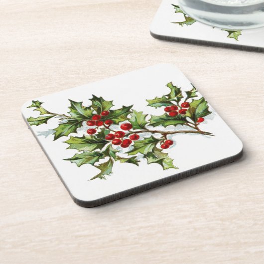 HollyBerries 002 Getränkeuntersetzer (Linke Seite)