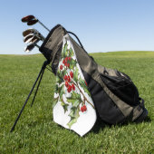 HollyBerries 002 Golfhandtuch (Gras)